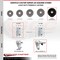 Service Caster 6 Inch Phenolic Wheel Swivel 3/4 Inch Square Stem Caster with Total Lock Brake SCC-SQTTL20S615-PHS-34 - alternate 3